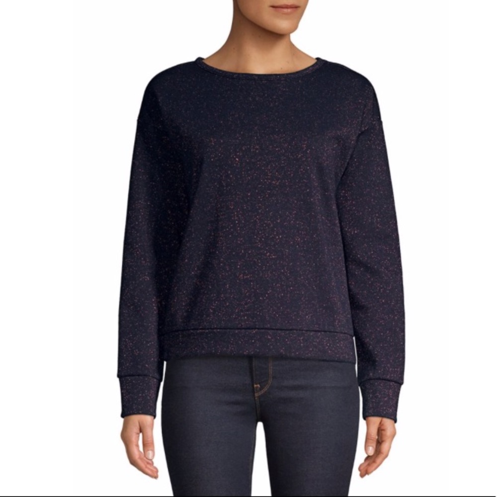 Lord & Taylor Sparkling Sweatshirt with Cutout